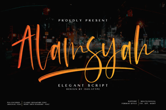 Alamsyah: The Handwritten Font That Elevates Small Brands