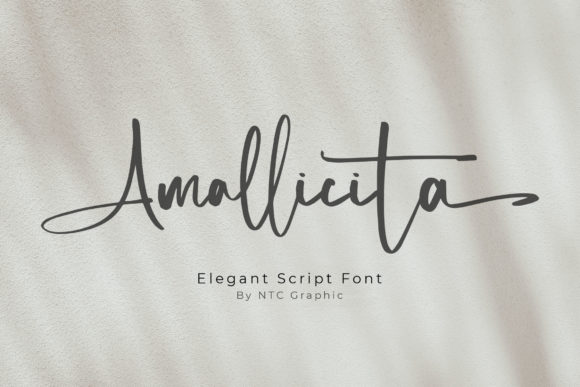 Amallicita: A Handwritten Font for Elegant Editorial Design