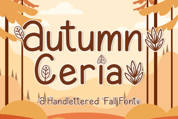 Autumn Ceria: A Handwritten Font for Seasonal Campaigns