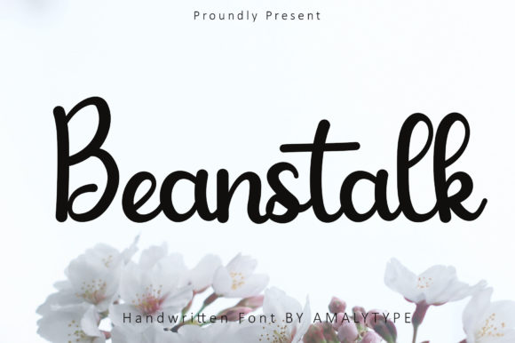 Beanstalk: A Handwritten Typeface for Editorial Elegance