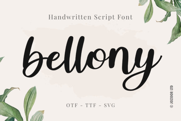 Bellony: A Timeless Script Font for Editorial Design