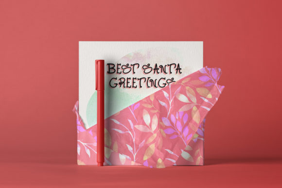 Best Santa Greetings Font for Festive Crafts