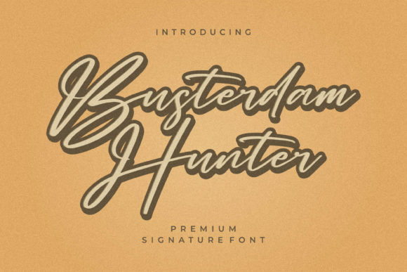 Busterdam Hunter: A Handwritten Font for Makers