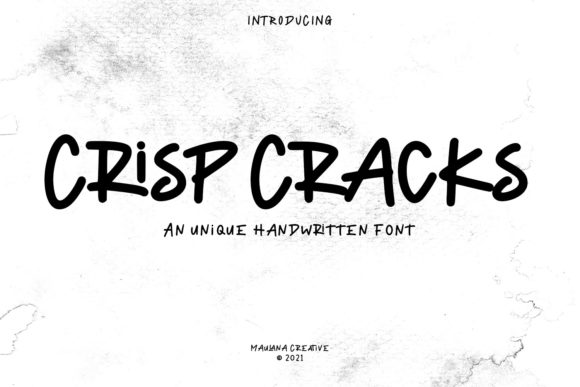 Crisp Cracks: The Handwritten Font for Scroll-Stopping Content