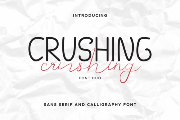 Crushing Duo: A Bold Script for Modern Brand Identity