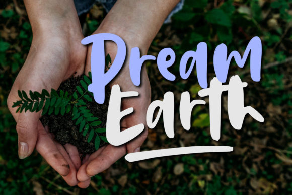Dream Earth Font: A Handwritten Typeface for Small Business Branding
