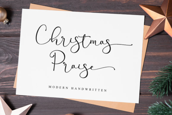 Elevate Your Brand with the Christmas Praise Typeface