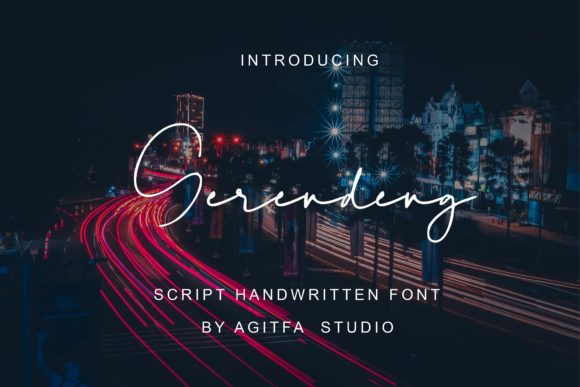Gerendeng: A Delicate Script Font for Polished Branding