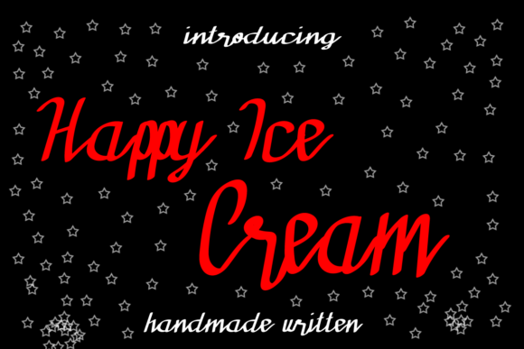 Happy Ice Cream: The Perfect Handwritten Font for Crafters