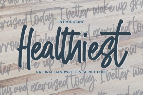 Healthiest Font: A Stylish Script for Small Business Branding
