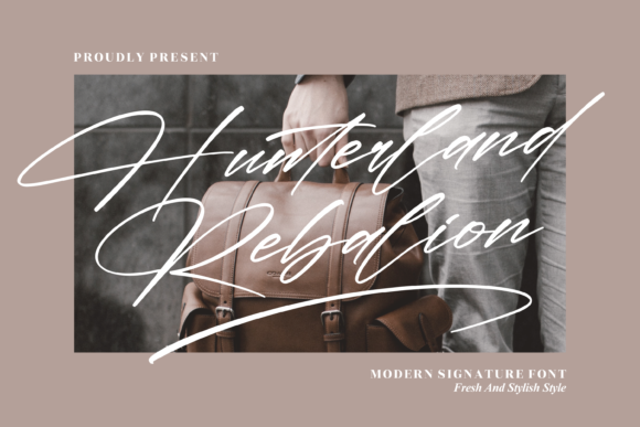 Hunterland Rebalion: A Timeless Script Font for Web & Brand