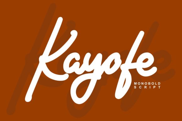 Kayofe: A Handwritten Typeface for Modern Web Design