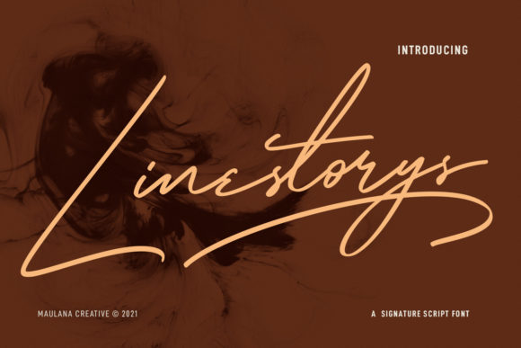 Linestorys: A Timeless Script Font for Editorial Design