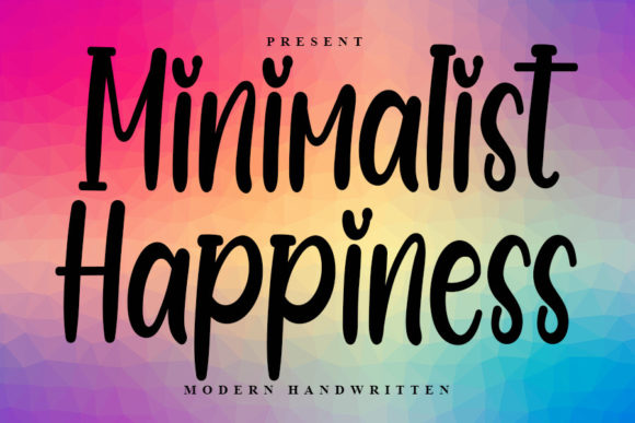 Minimalist Happiness: A Timeless Script Font for Branding