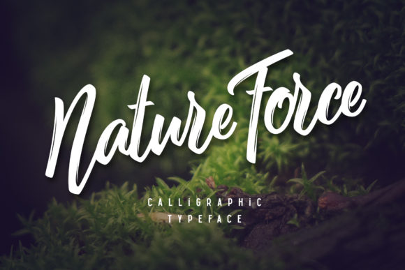 Nature Force: A Handwritten Font for Authentic Branding