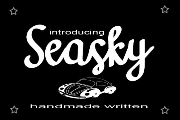 Seasky Font: A Handwritten Typeface for Crafters