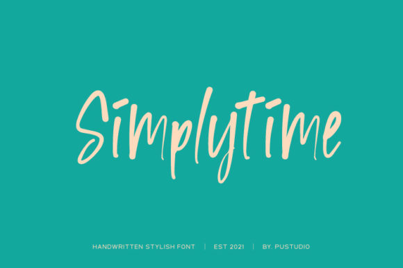 Simplytime: A Handwritten Font for Authentic Branding