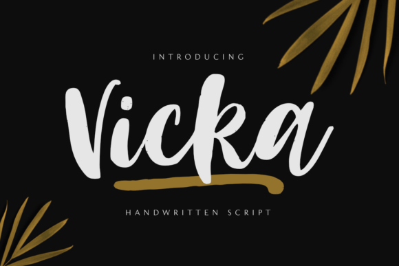 Vicka: A Handwritten Font for Modern Web Design
