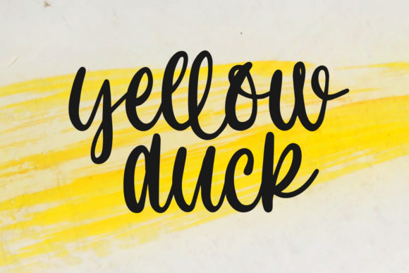 Yellow Duck: A Friendly Script Font for Modern Branding